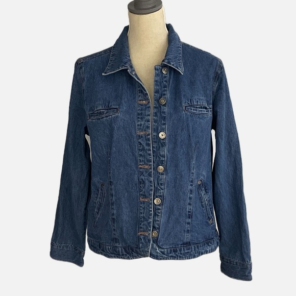 Northern Reflections Denim Jacket Size Large 
Blue Casual Corduroy Cuffs - Picture 11 of 11